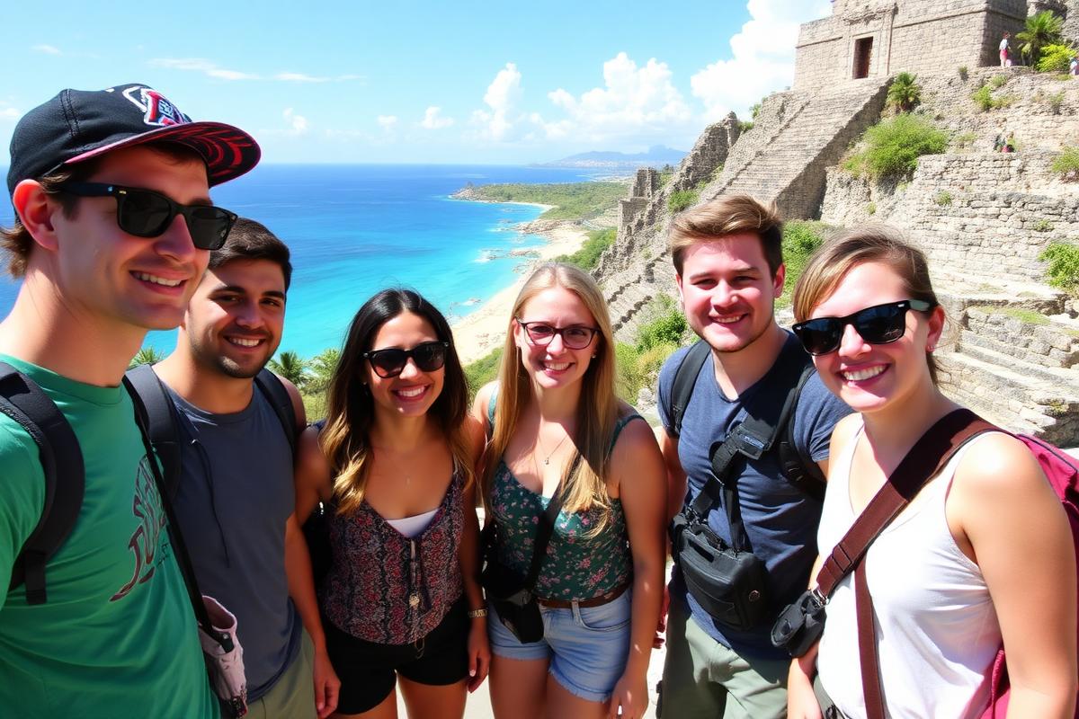 Viajeros disfrutando un tour con Tourgether